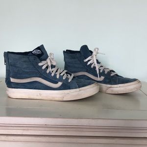 Vans Blue Suede High Tops